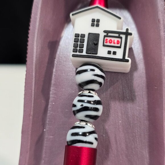 Pick-a-Pretty Pen "Realtors" by PenGwensPosh + Black Ink Refill & Cover - Picture 4 of 6